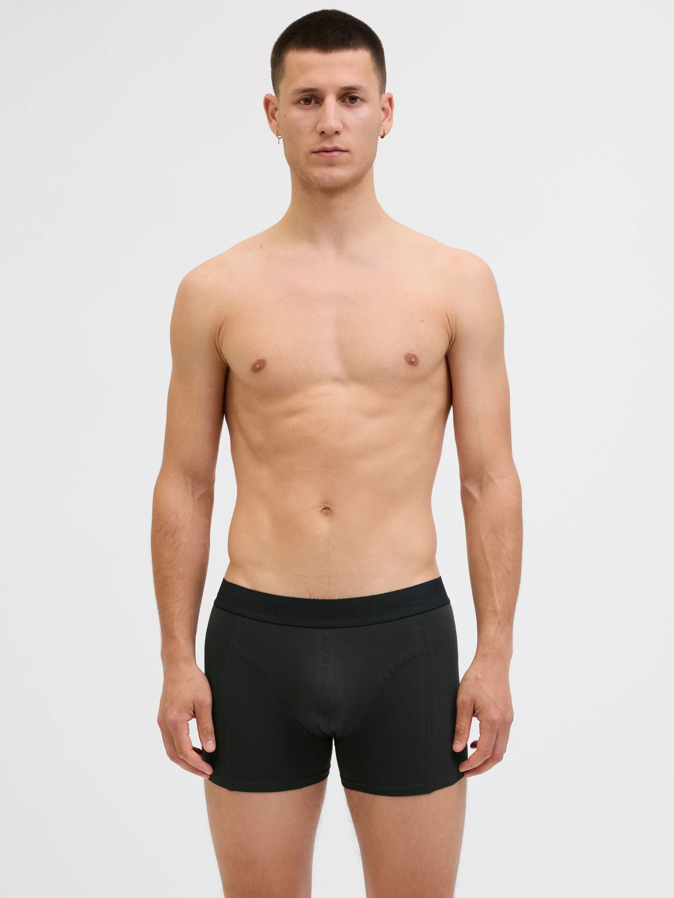 Нижня білизна JACK & JONES ORDINARY TRUNKS модель 12275575_Black Dark grey - Light gr Нижня білизна JACK & JONES ORDINARY TRUNKS модель 12275575_Black Dark grey - Light gr Фото