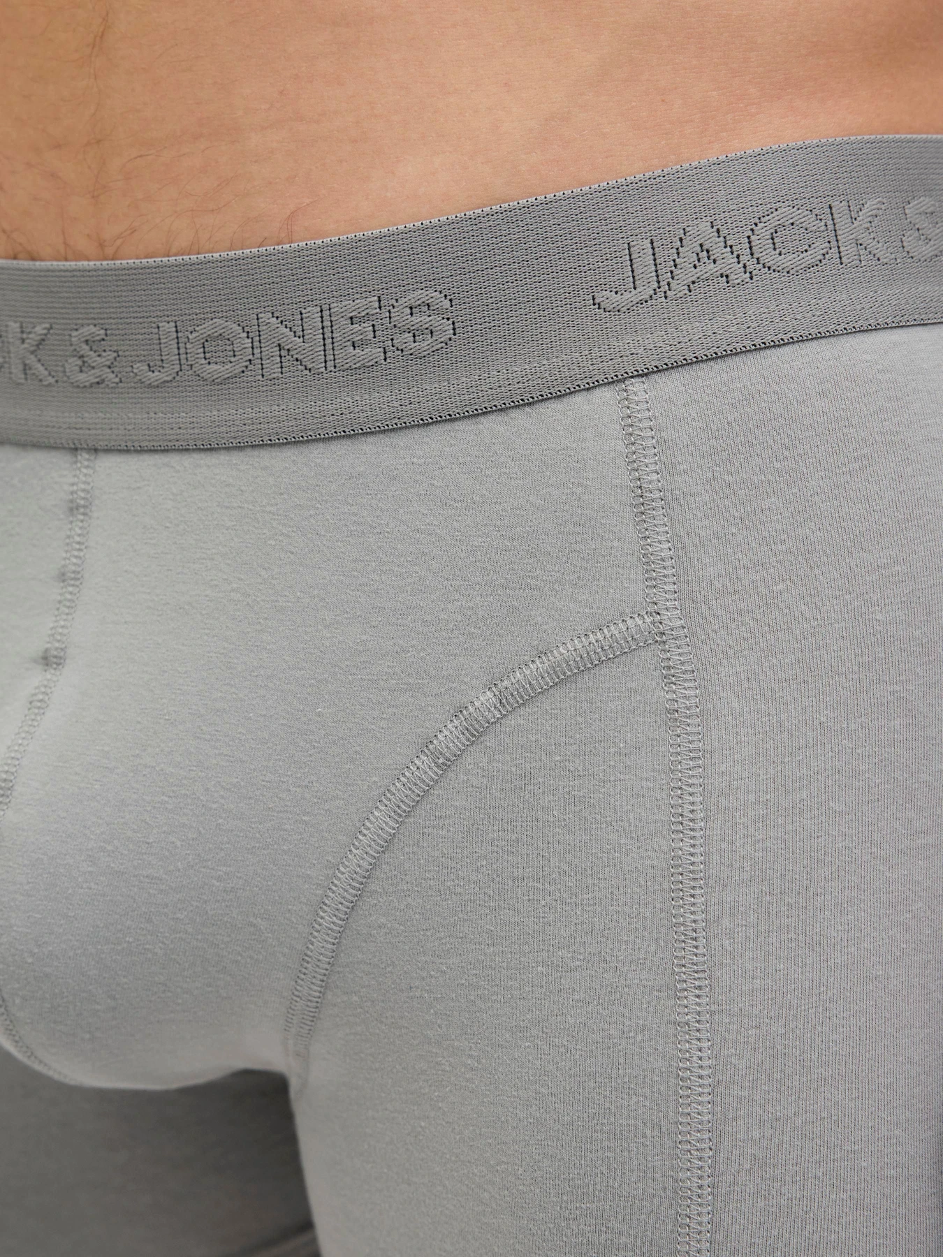 Нижня білизна JACK & JONES ORDINARY TRUNKS модель 12275575_Black Dark grey - Light gr Нижня білизна JACK & JONES ORDINARY TRUNKS модель 12275575_Black Dark grey - Light gr Фото