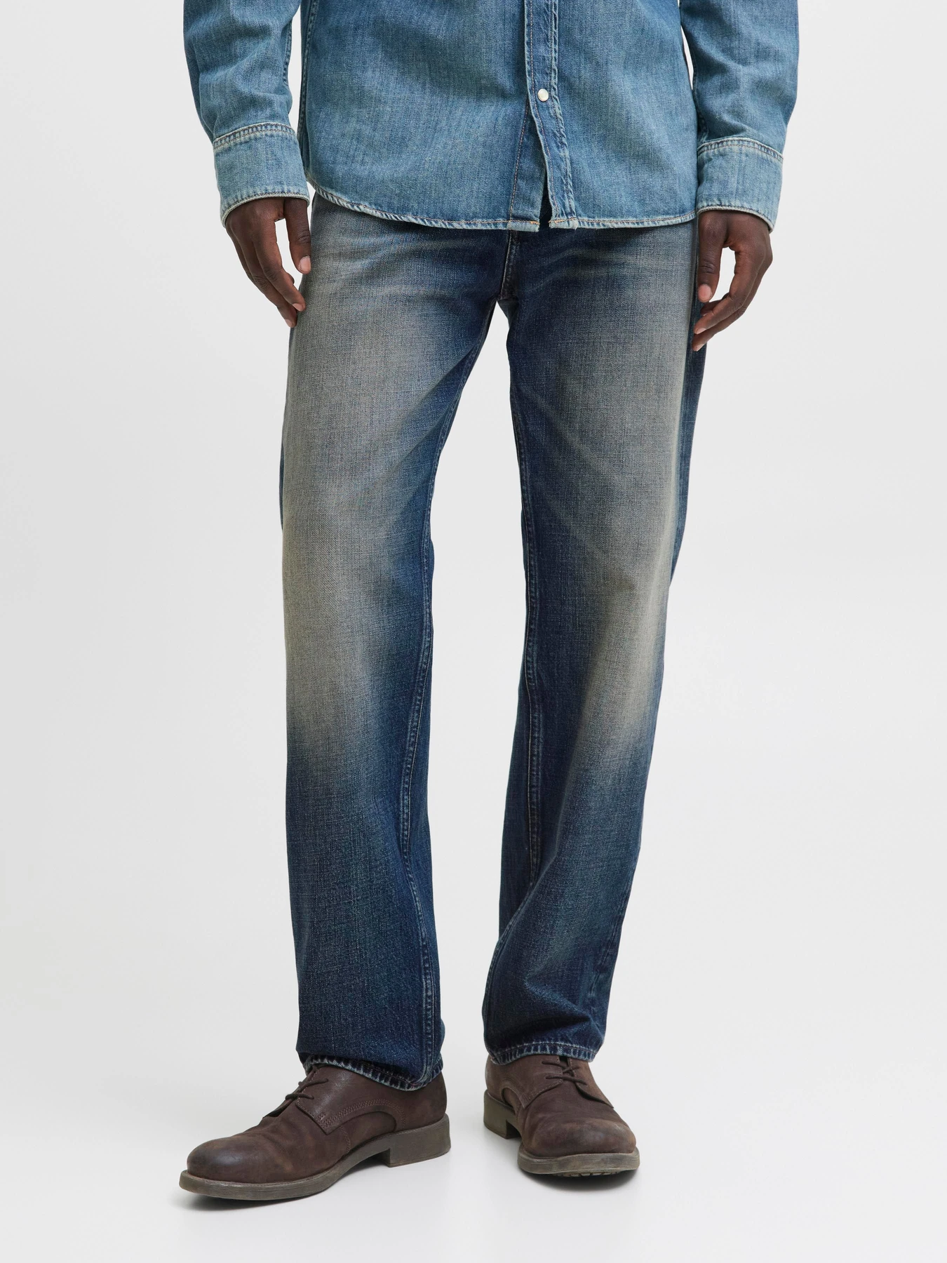 Джинсы JACK & JONES CHRIS ORIGINAL модель 12278173_Blue Denim Джинсы JACK & JONES CHRIS ORIGINAL модель 12278173_Blue Denim Фото