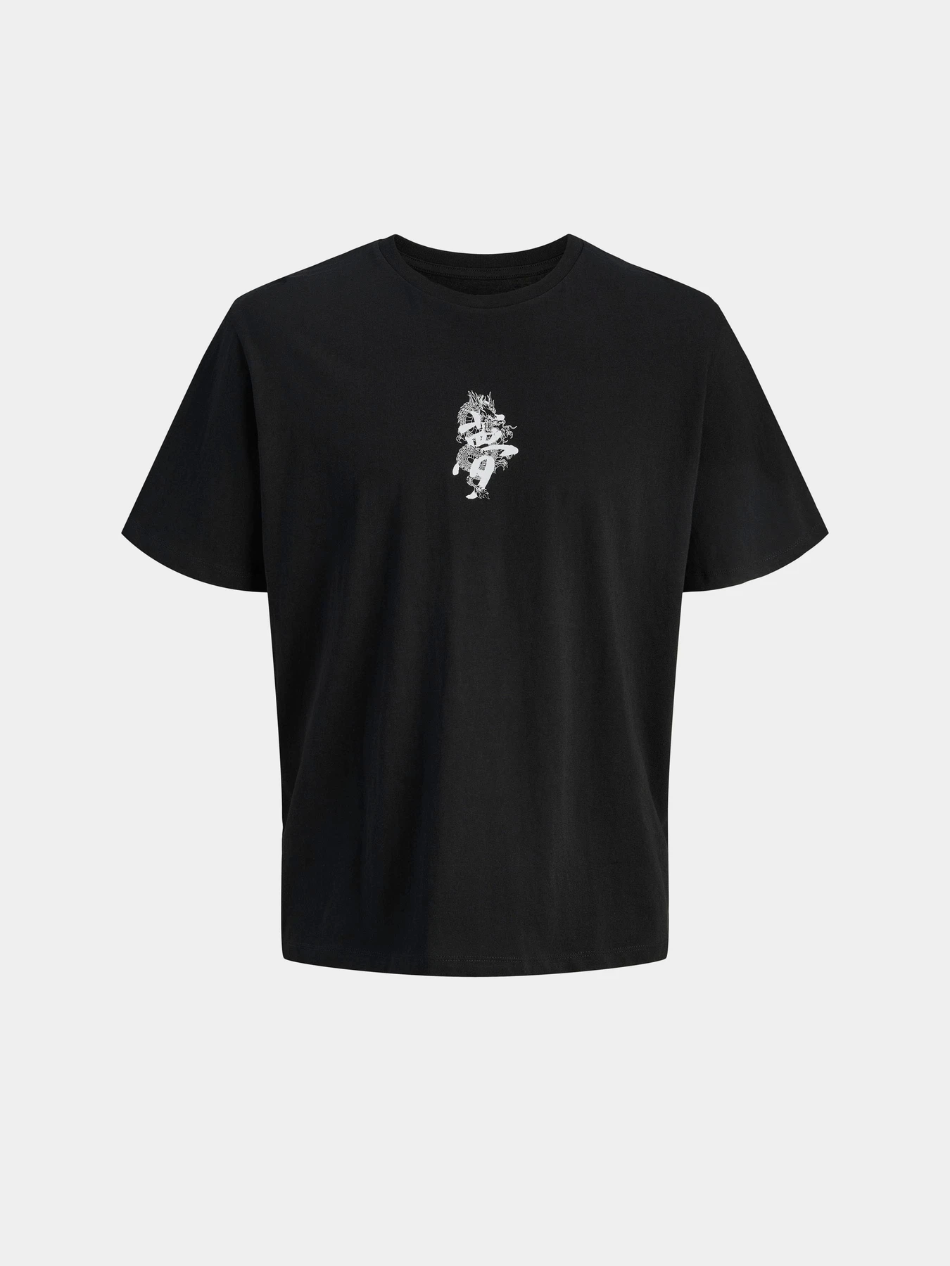 Футболки и поло JACK & JONES MIKO TEE SS модель 12278533_Black w. print from white Фото