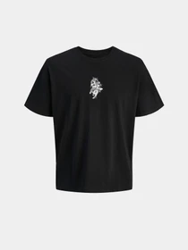 Футболки и поло JACK & JONES MIKO TEE SS модель 12278533_Black w. print from white Фото