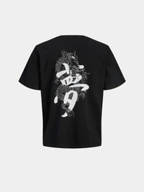 Футболки и поло JACK & JONES MIKO TEE SS модель 12278533_Black w. print from white Фото