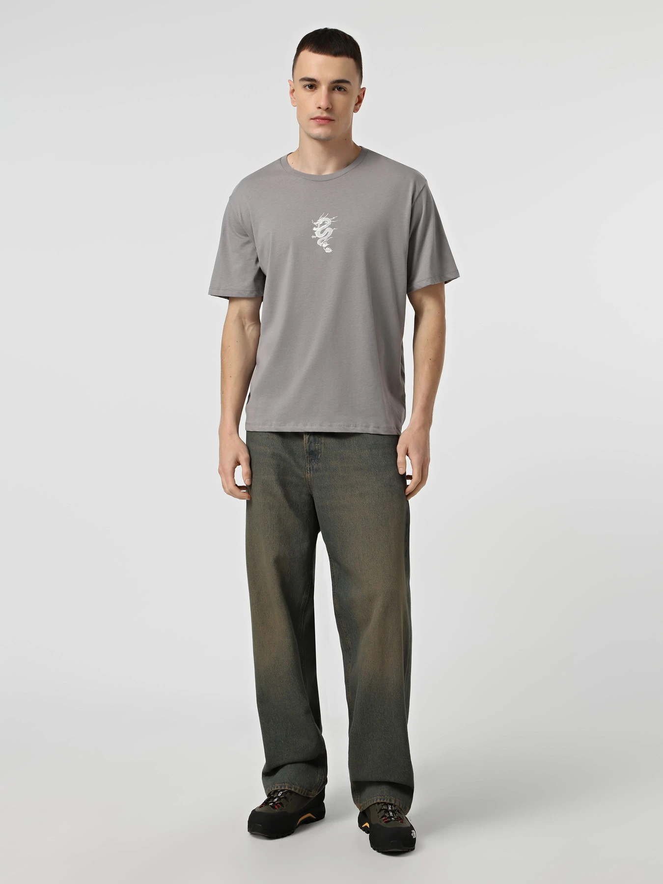 Футболки и поло JACK & JONES MIKO TEE SS модель 12278533_Ultimate Grey Фото