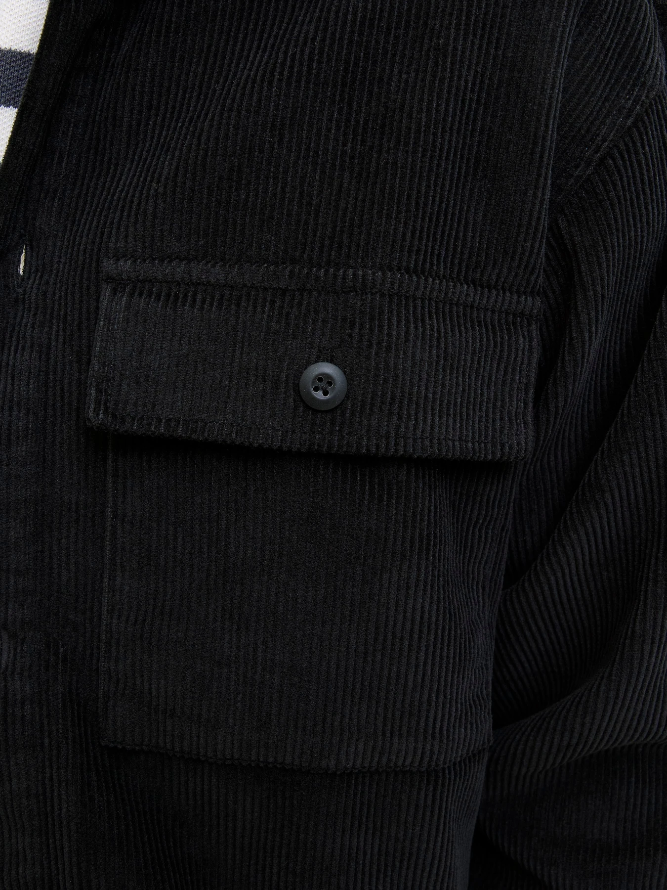 Рубашки JACK & JONES PERFECT CORDUROY OVERSHIRT модель 12278825_Black Фото