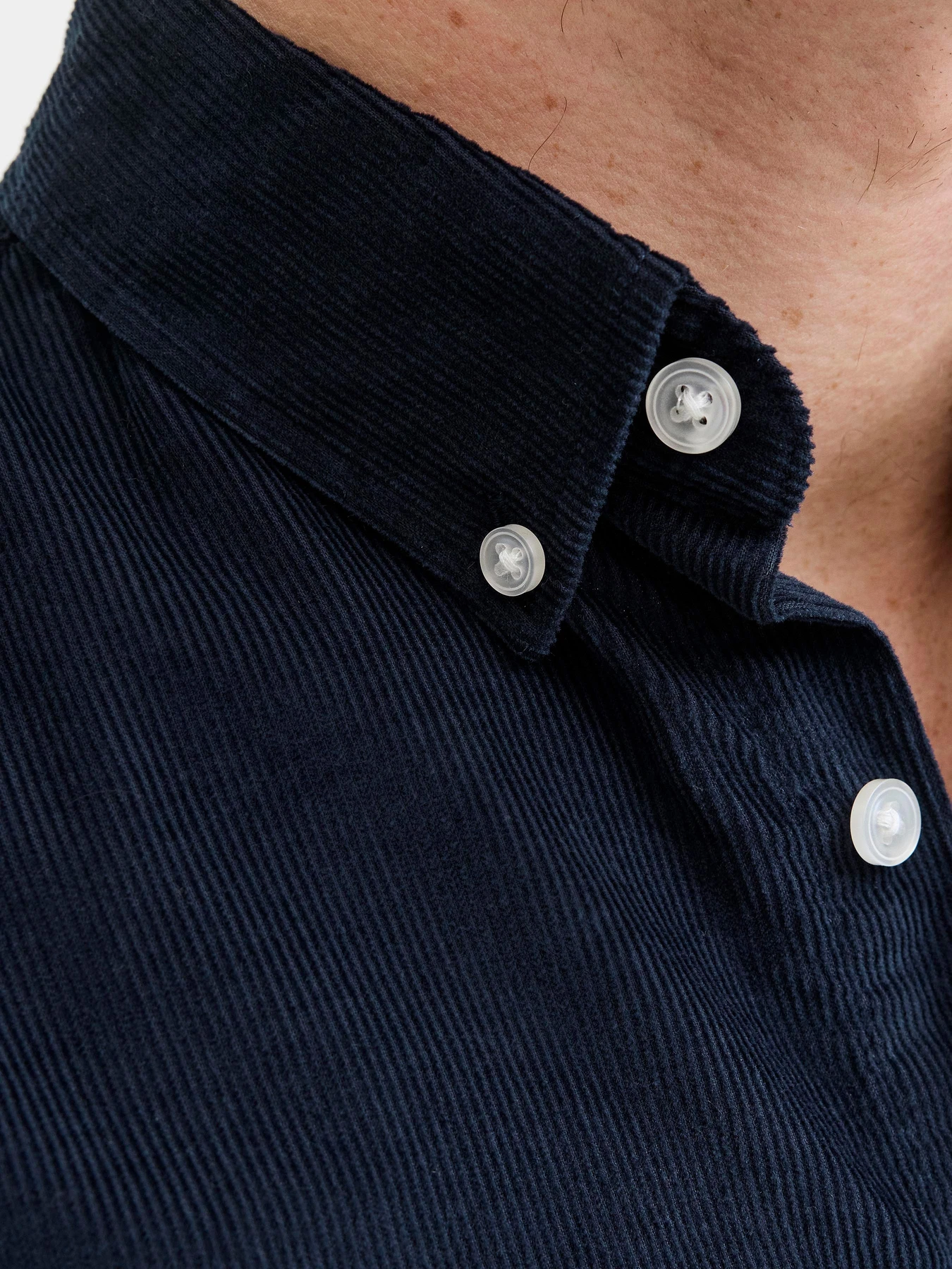 Рубашки JACK & JONES CLASSIC CORD SHIRT модель 12278967_Sky Captain Рубашки JACK & JONES CLASSIC CORD SHIRT модель 12278967_Sky Captain Фото