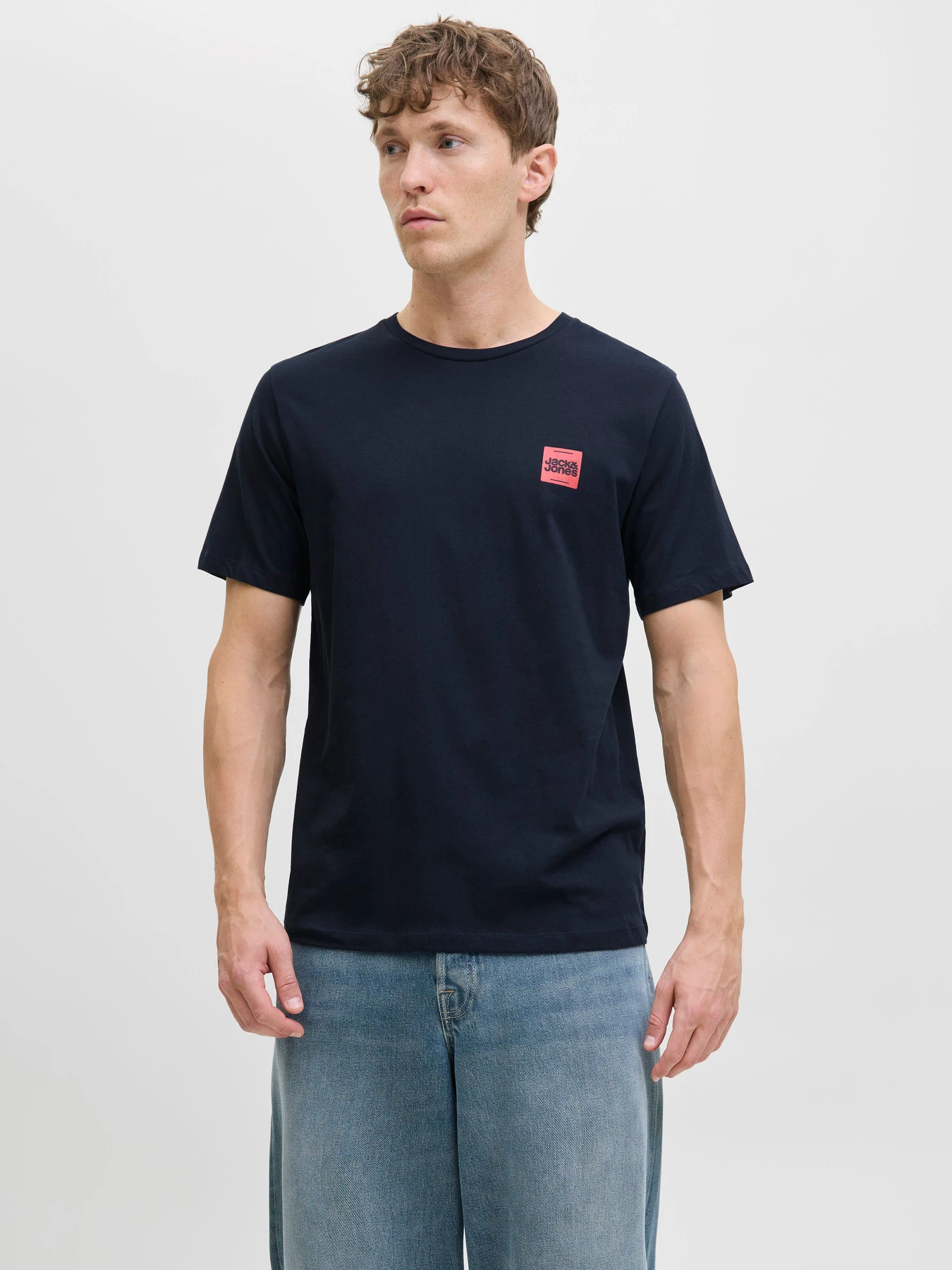 Футболки и поло JACK & JONES BRANDY TEE модель 12279100_Sky Captain Футболки и поло JACK & JONES BRANDY TEE модель 12279100_Sky Captain Фото