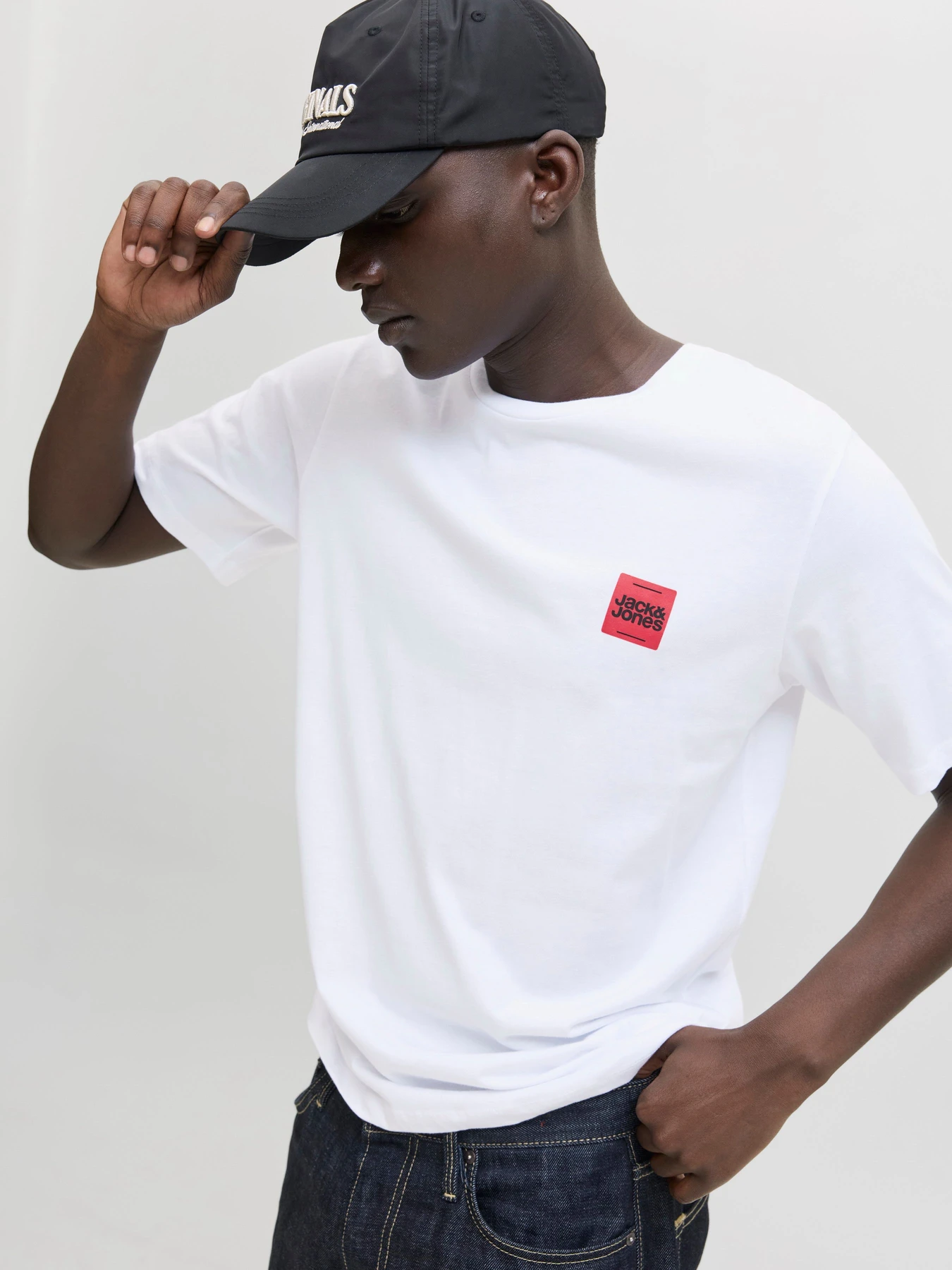 Футболки и поло JACK & JONES BRANDY TEE модель 12279100_White Футболки и поло JACK & JONES BRANDY TEE модель 12279100_White Фото