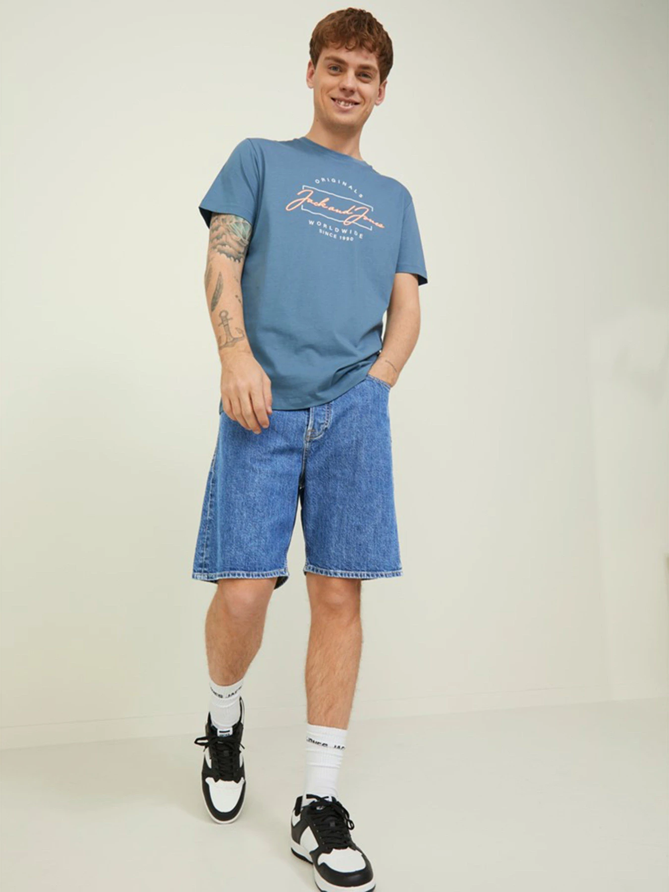 Шорты JACK & JONES модель 12209803_Blue Denim Шорты JACK & JONES модель 12209803_Blue Denim Фото