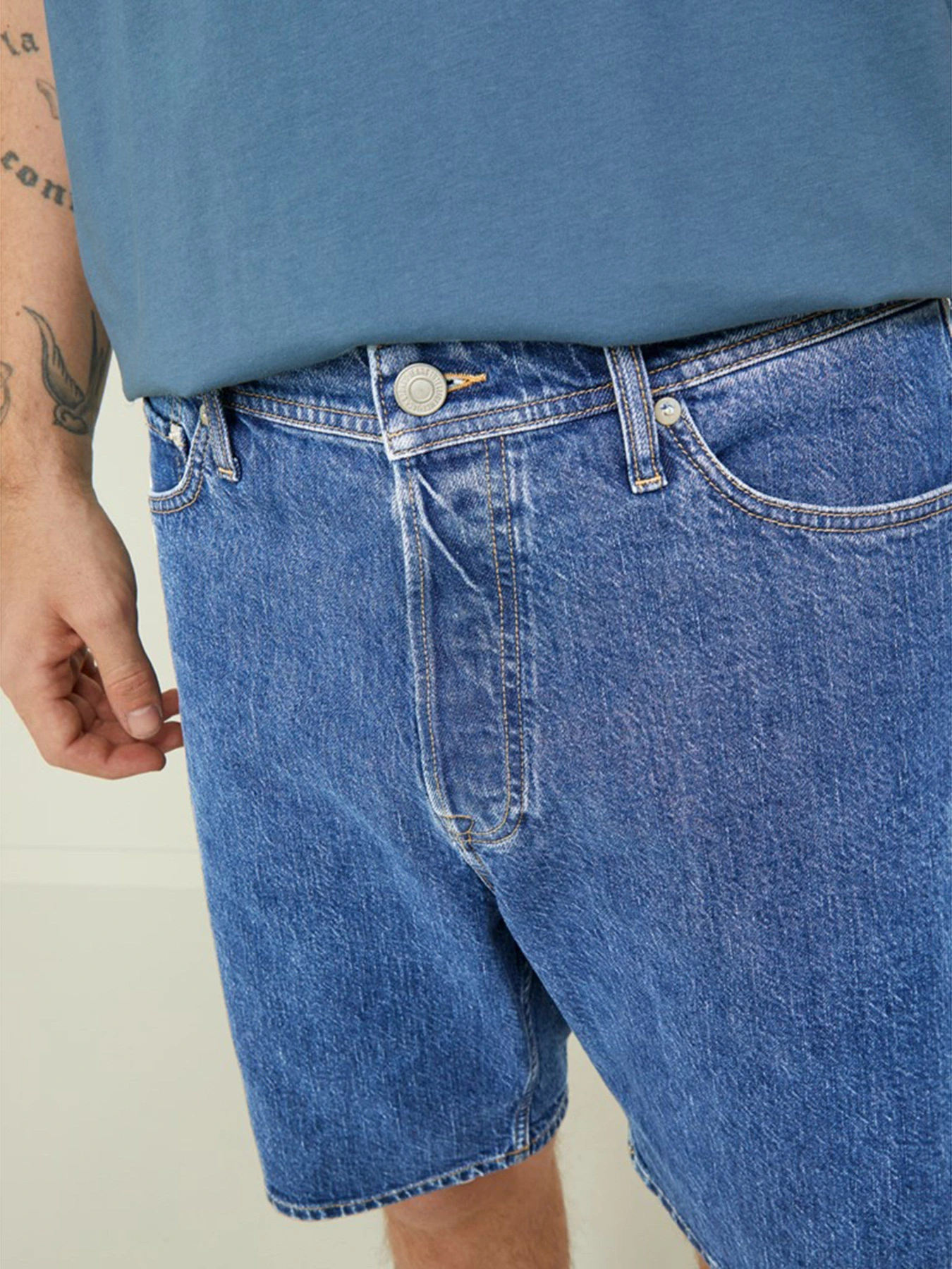 Шорты JACK & JONES модель 12209803_Blue Denim Шорты JACK & JONES модель 12209803_Blue Denim Фото