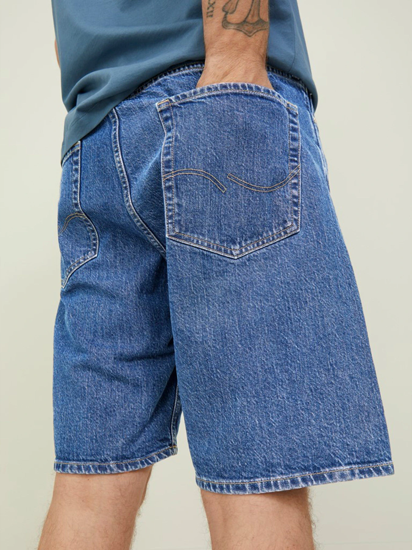 Шорты JACK & JONES модель 12209803_Blue Denim Шорты JACK & JONES модель 12209803_Blue Denim Фото