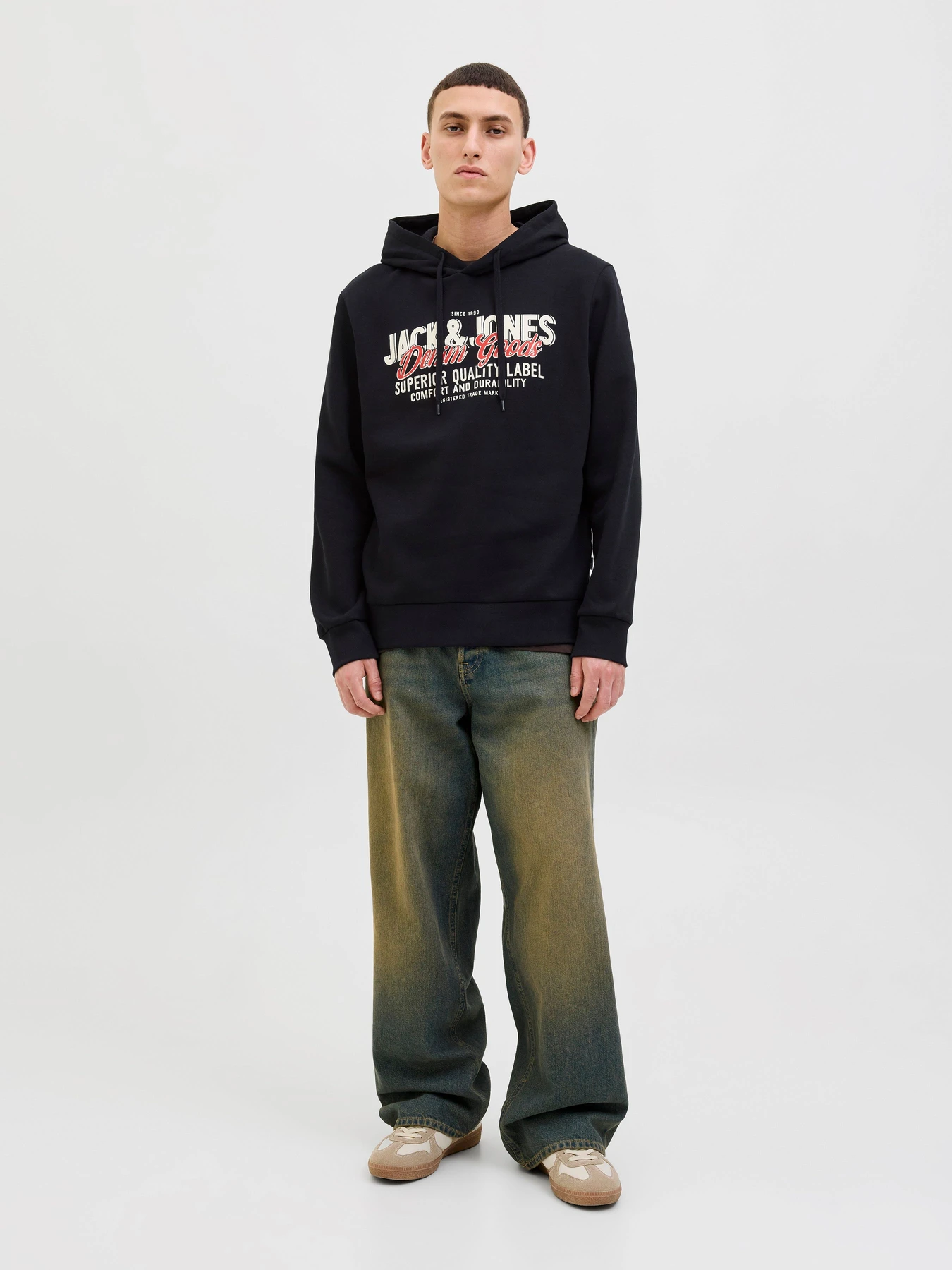 Худі та світшоти JACK & JONES LOGO SWEAT HOOD модель 12279649_Black Худі та світшоти JACK & JONES LOGO SWEAT HOOD модель 12279649_Black Фото