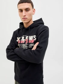 Худі та світшоти JACK & JONES LOGO SWEAT HOOD модель 12279649_Black Фото