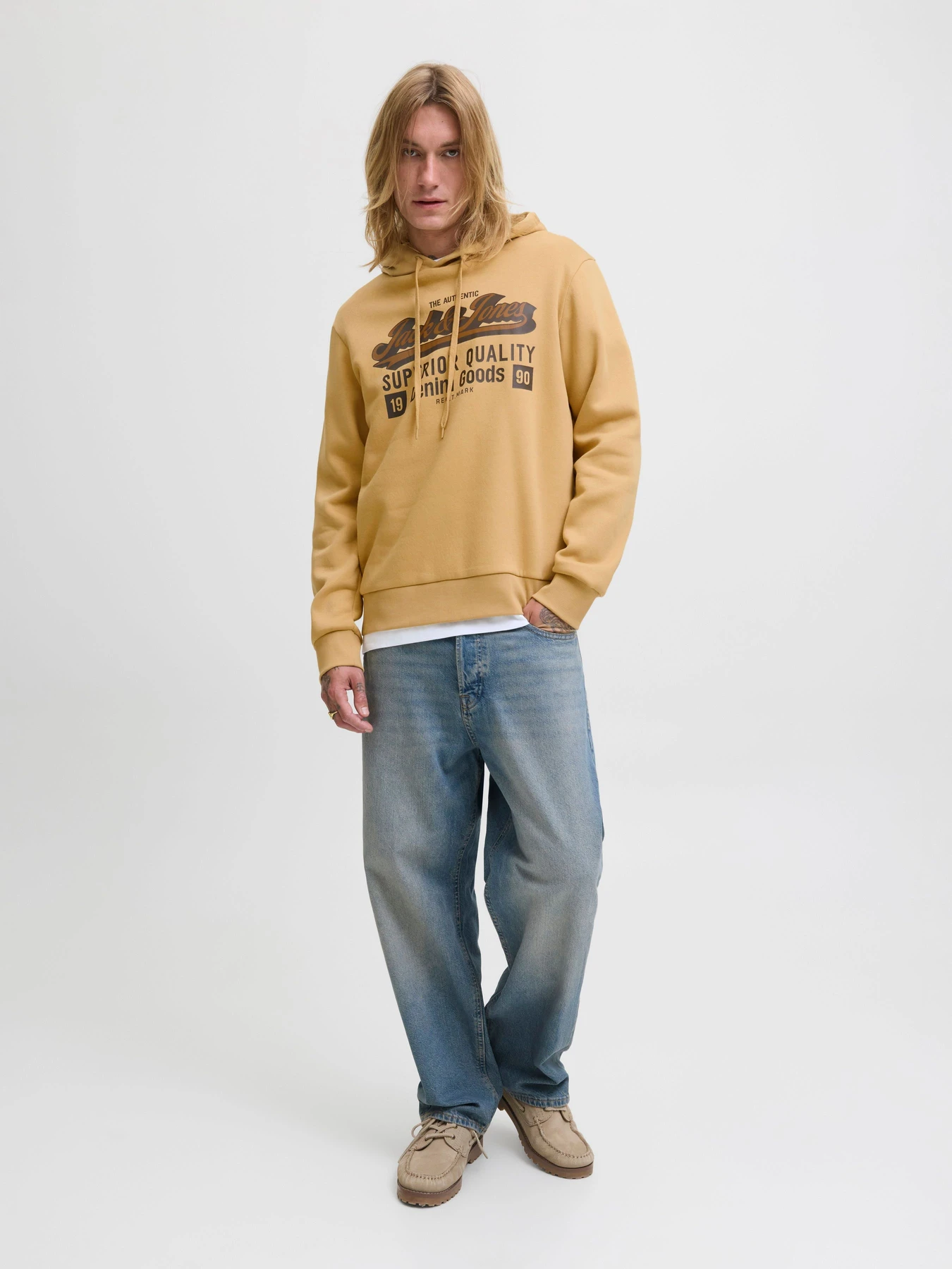 Худі та світшоти JACK & JONES LOGO SWEAT HOOD модель 12279649_Curry Худі та світшоти JACK & JONES LOGO SWEAT HOOD модель 12279649_Curry Фото