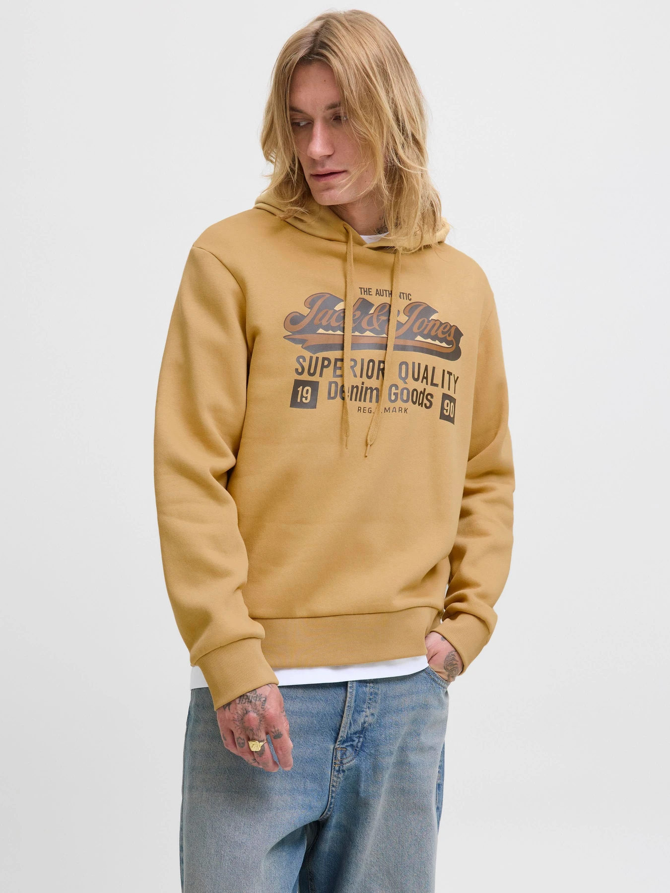 Худі та світшоти JACK & JONES LOGO SWEAT HOOD модель 12279649_Curry Худі та світшоти JACK & JONES LOGO SWEAT HOOD модель 12279649_Curry Фото