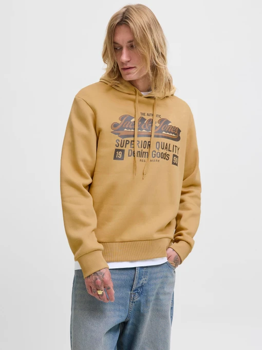Худі та світшоти JACK & JONES LOGO SWEAT HOOD модель 12279649_Curry Фото