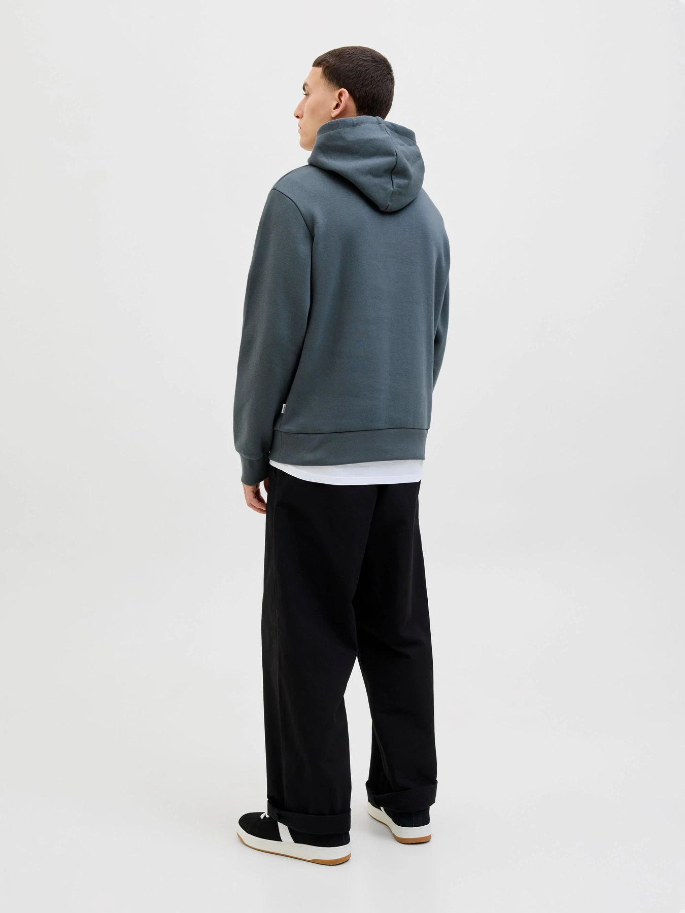 Худі та світшоти JACK & JONES LOGO SWEAT HOOD модель 12279649_Stormy Weather Худі та світшоти JACK & JONES LOGO SWEAT HOOD модель 12279649_Stormy Weather Фото