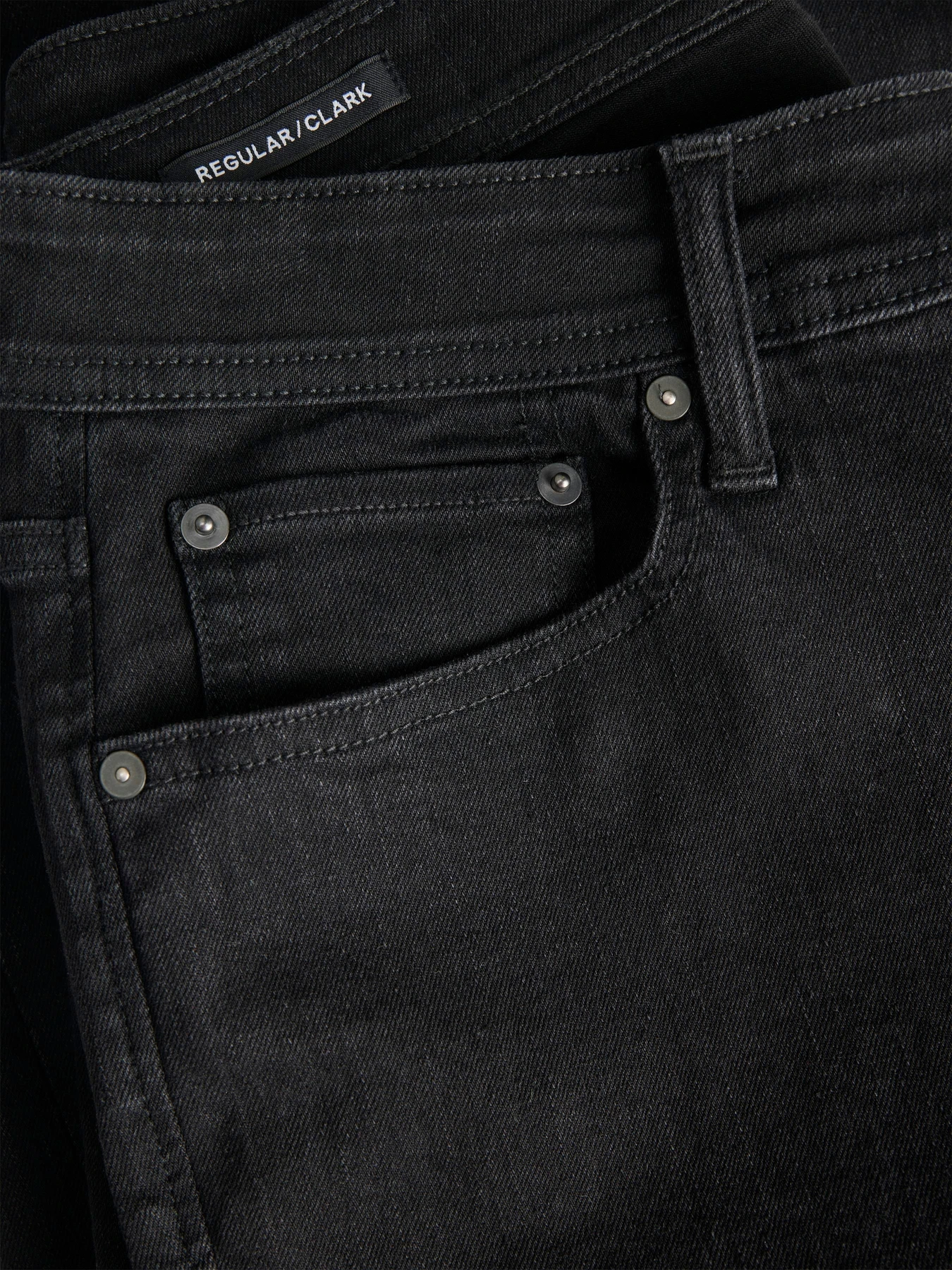 Джинсы JACK & JONES CLARK ORIGINAL модель 12282670_Black Denim Джинсы JACK & JONES CLARK ORIGINAL модель 12282670_Black Denim Фото