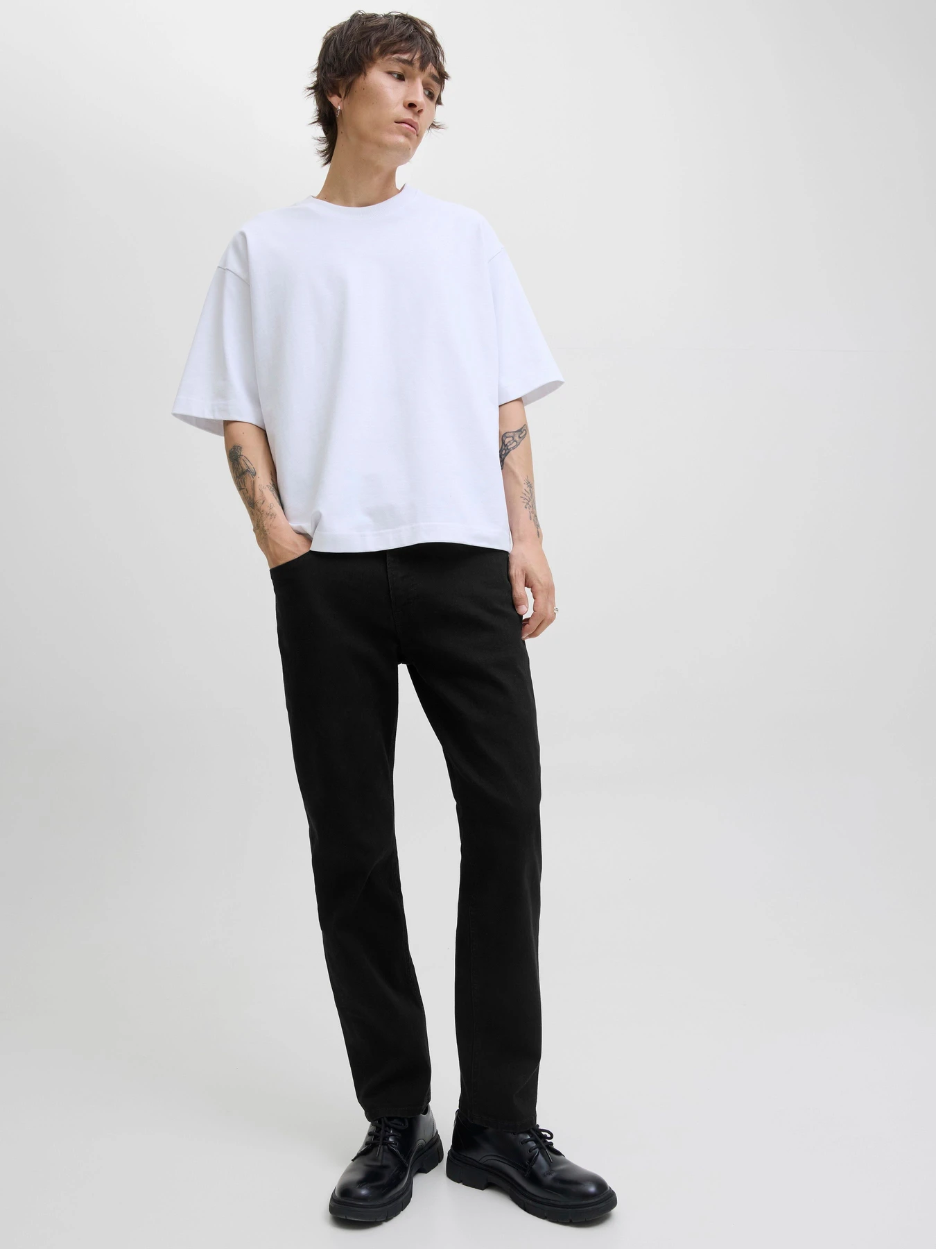 Джинсы JACK & JONES CLARK ORIGINAL модель 12282670_Black Denim Джинсы JACK & JONES CLARK ORIGINAL модель 12282670_Black Denim Фото