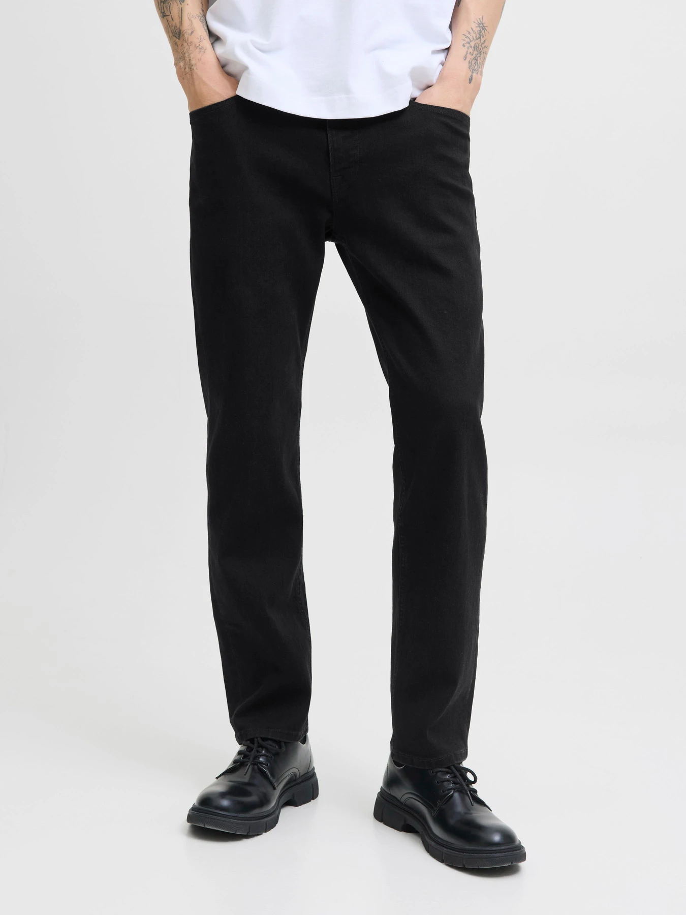 Джинсы JACK & JONES CLARK ORIGINAL модель 12282670_Black Denim Джинсы JACK & JONES CLARK ORIGINAL модель 12282670_Black Denim Фото
