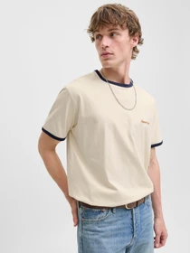 Футболки и поло JACK & JONES NORREBRO RINGER TEE модель 12282900_Antique White Фото