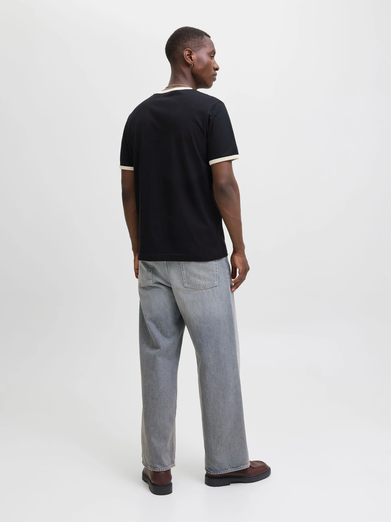 Футболки і поло JACK & JONES NORREBRO RINGER TEE модель 12282900_Black Футболки і поло JACK & JONES NORREBRO RINGER TEE модель 12282900_Black Фото