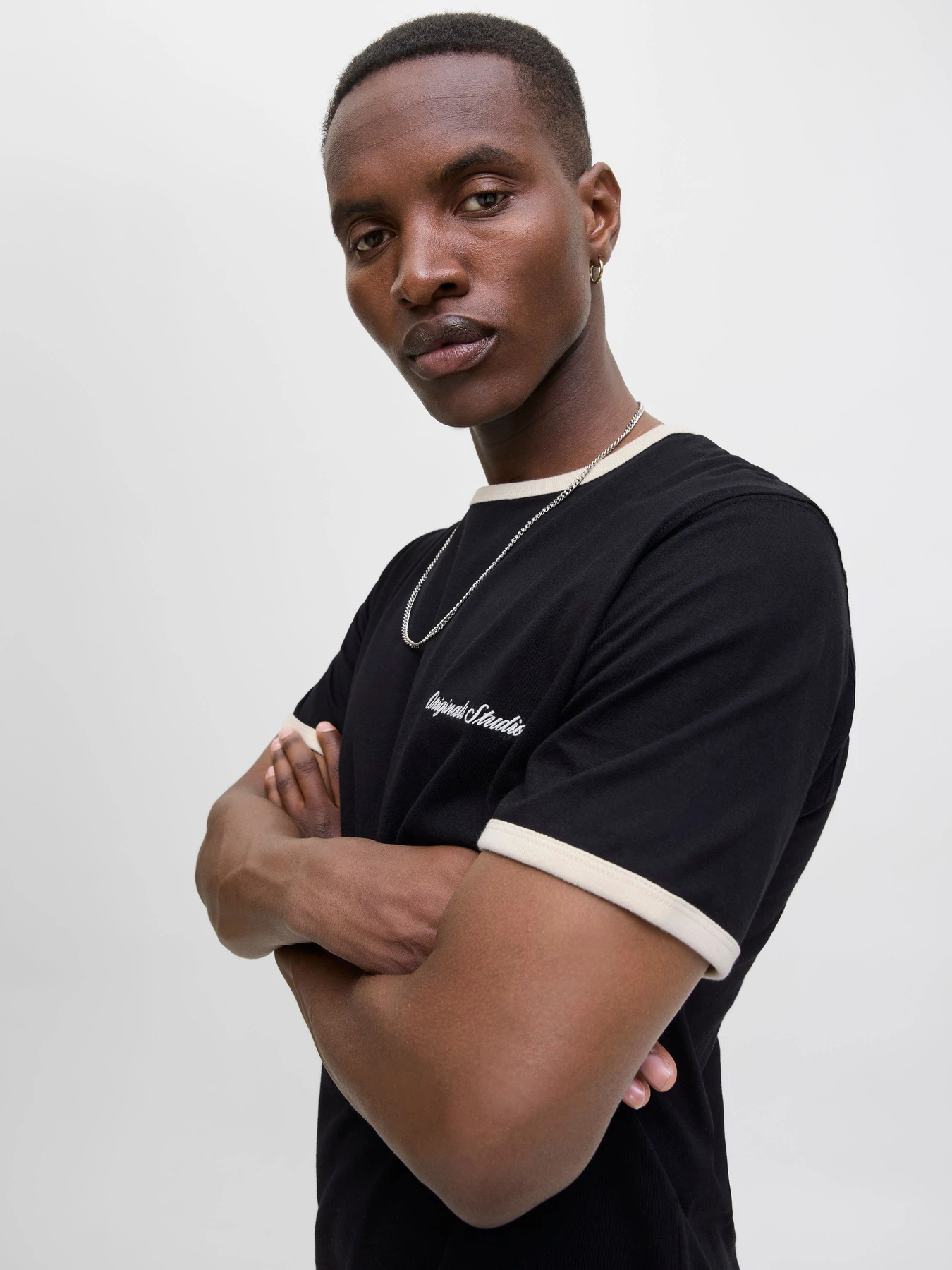 Футболки і поло JACK & JONES NORREBRO RINGER TEE модель 12282900_Black Футболки і поло JACK & JONES NORREBRO RINGER TEE модель 12282900_Black Фото