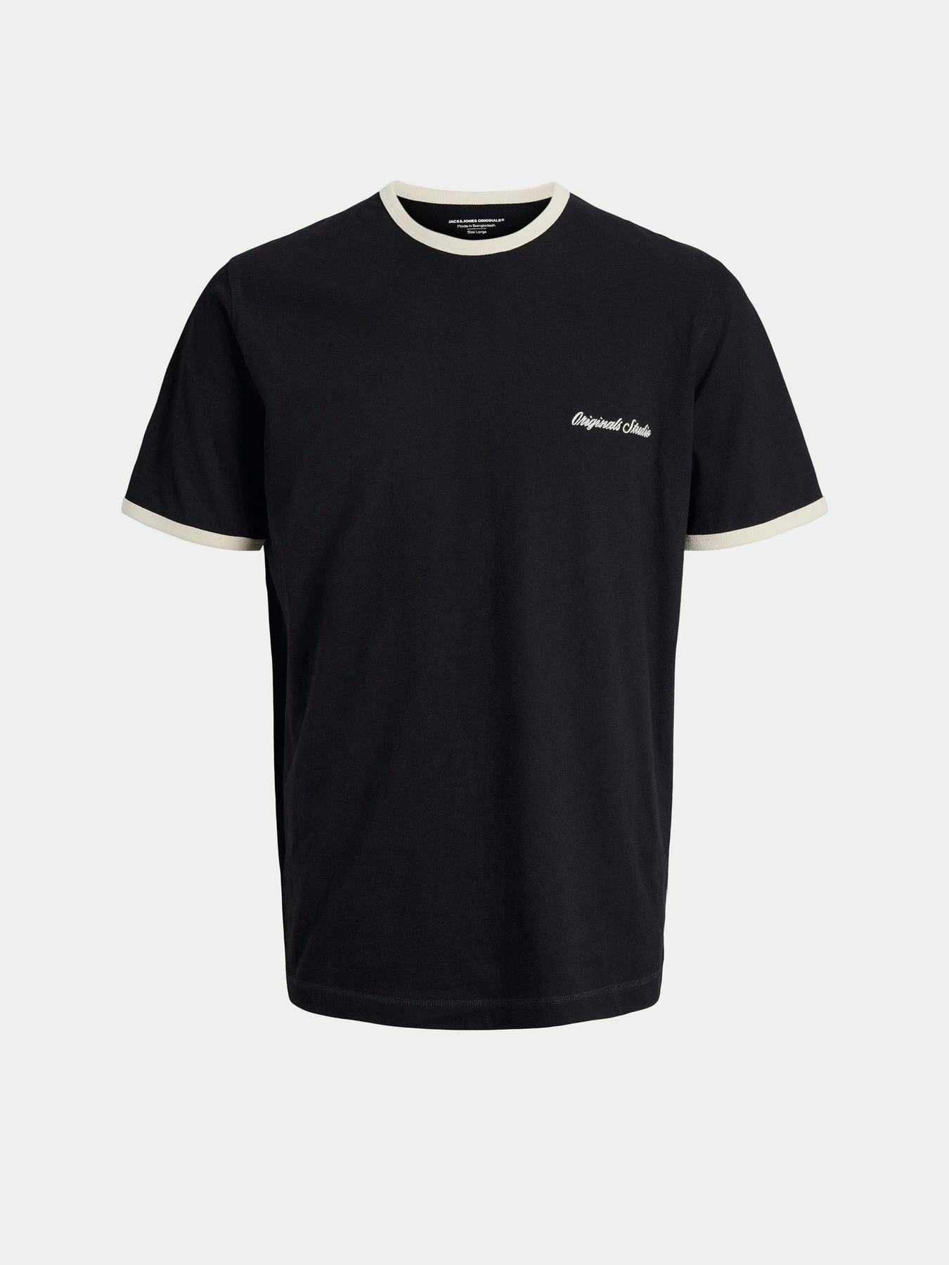 Футболки і поло JACK & JONES NORREBRO RINGER TEE модель 12282900_Black Футболки і поло JACK & JONES NORREBRO RINGER TEE модель 12282900_Black Фото