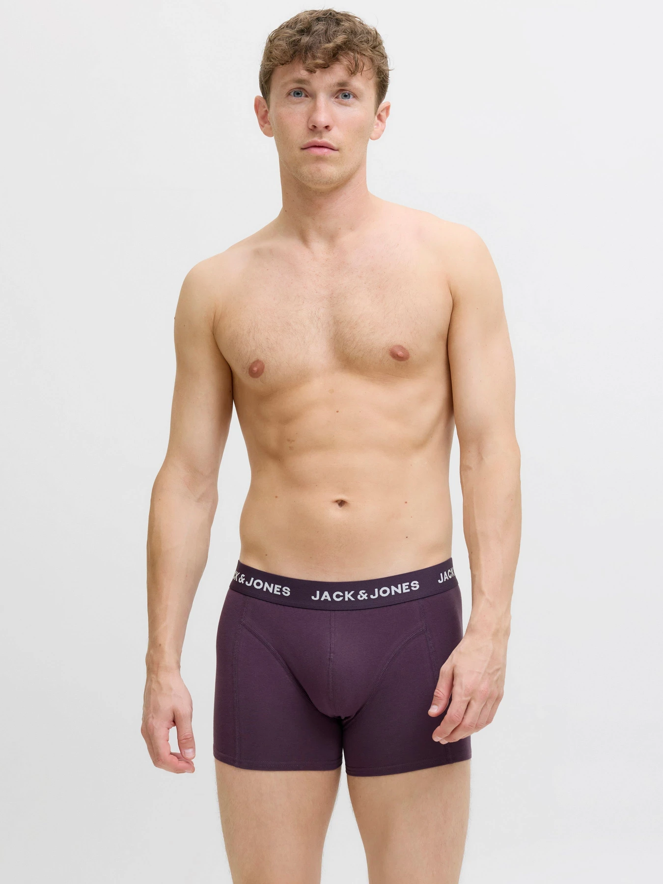 Нижнее белье JACK & JONES SOLID TRUNKS модель 12285370_Plum Perfect Black - Duffl Фото