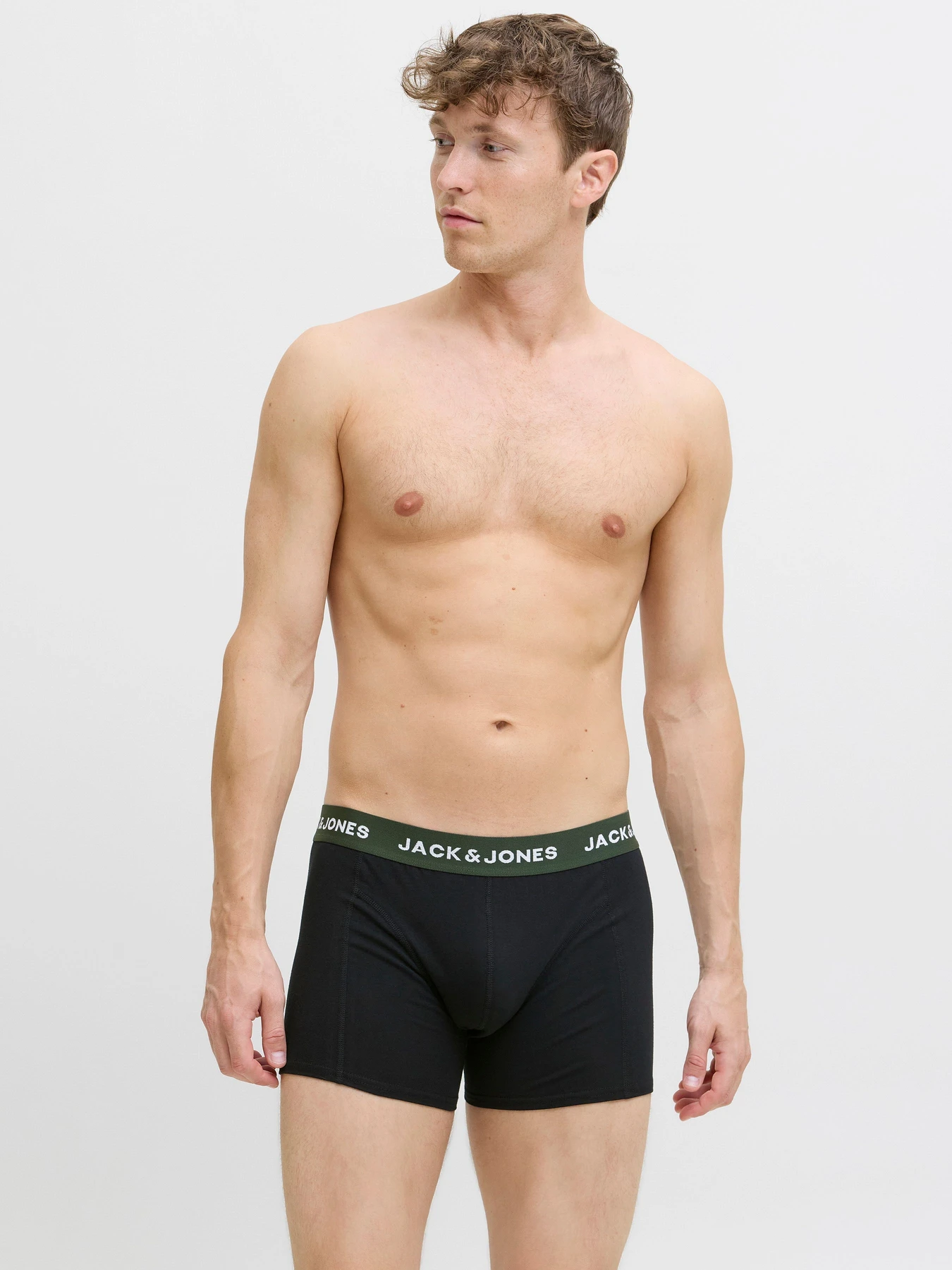 Нижнее белье JACK & JONES SOLID TRUNKS модель 12285370_Plum Perfect Black - Duffl Фото
