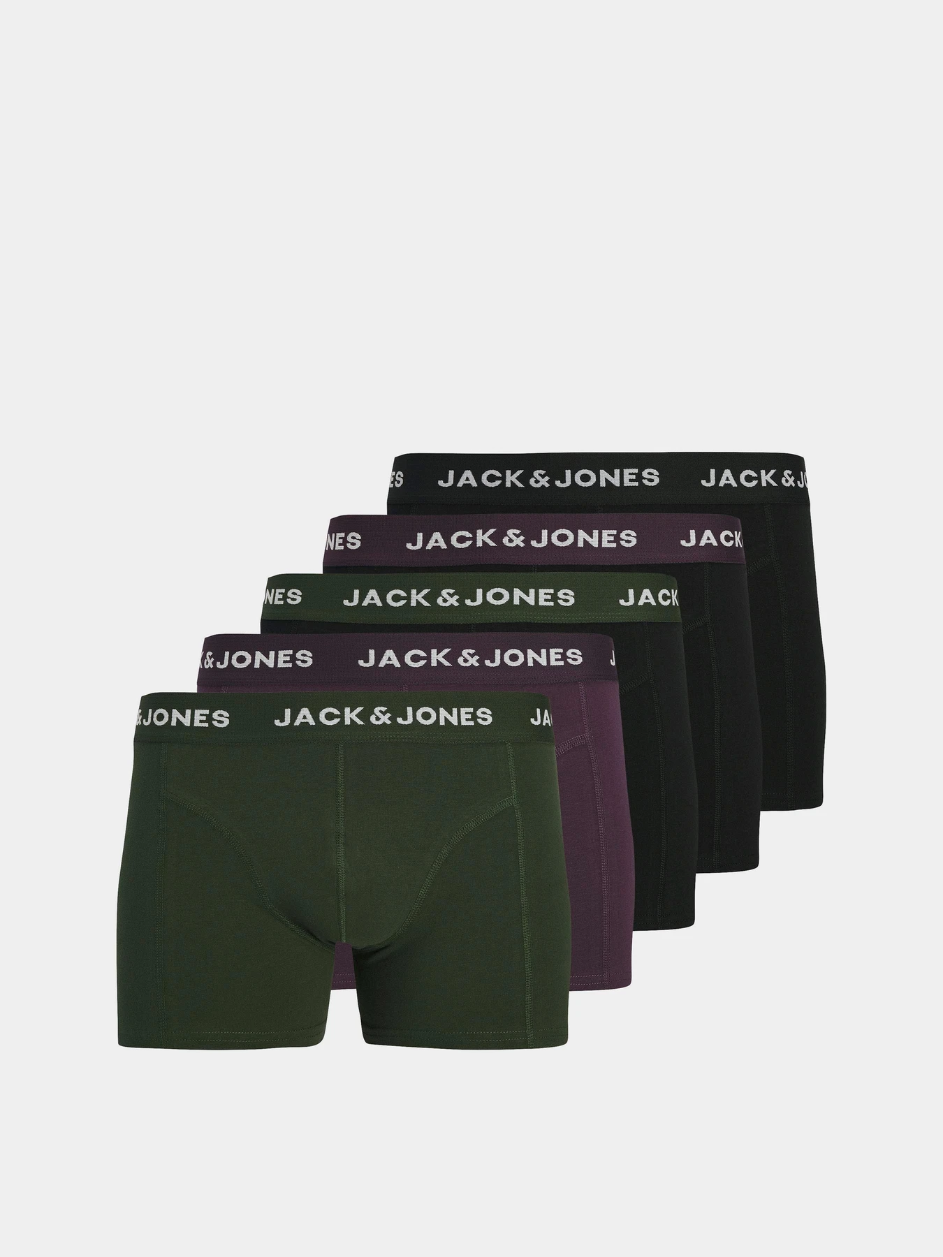 Нижнее белье JACK & JONES SOLID TRUNKS модель 12285370_Plum Perfect Black - Duffl Фото