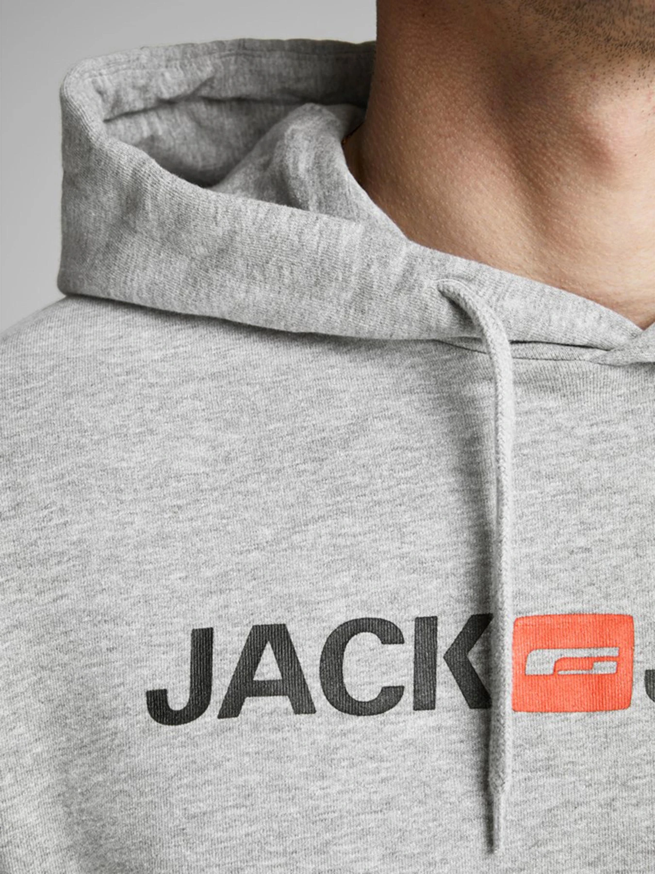 Худі та світшоти JACK & JONES модель 12137054_Light Grey Melange Худі та світшоти JACK & JONES модель 12137054_Light Grey Melange Фото