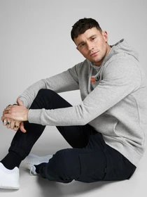 Худі та світшоти JACK & JONES модель 12137054_Light Grey Melange Фото