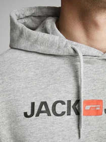 Худі та світшоти JACK & JONES модель 12137054_Light Grey Melange Фото