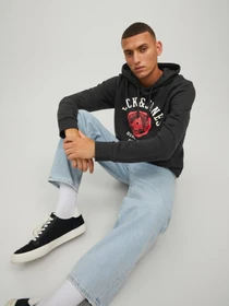 Худи и свитшоты JACK & JONES модель 12210824_Black Фото
