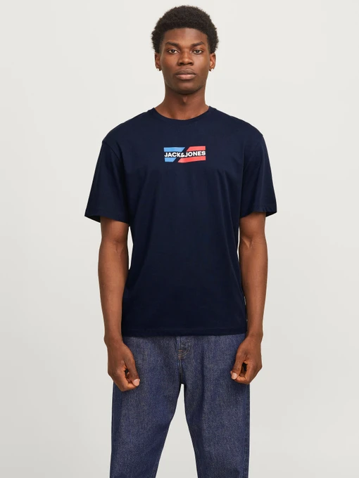 Футболки и поло JACK & JONES CORP GRAPHIC TEE модель 12268415_Sky Captain 01 Фото
