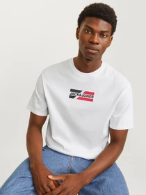 Футболки и поло JACK & JONES CORP GRAPHIC TEE модель 12268415_White 01 Фото