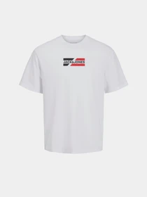 Футболки и поло JACK & JONES CORP GRAPHIC TEE модель 12268415_White 01 Фото