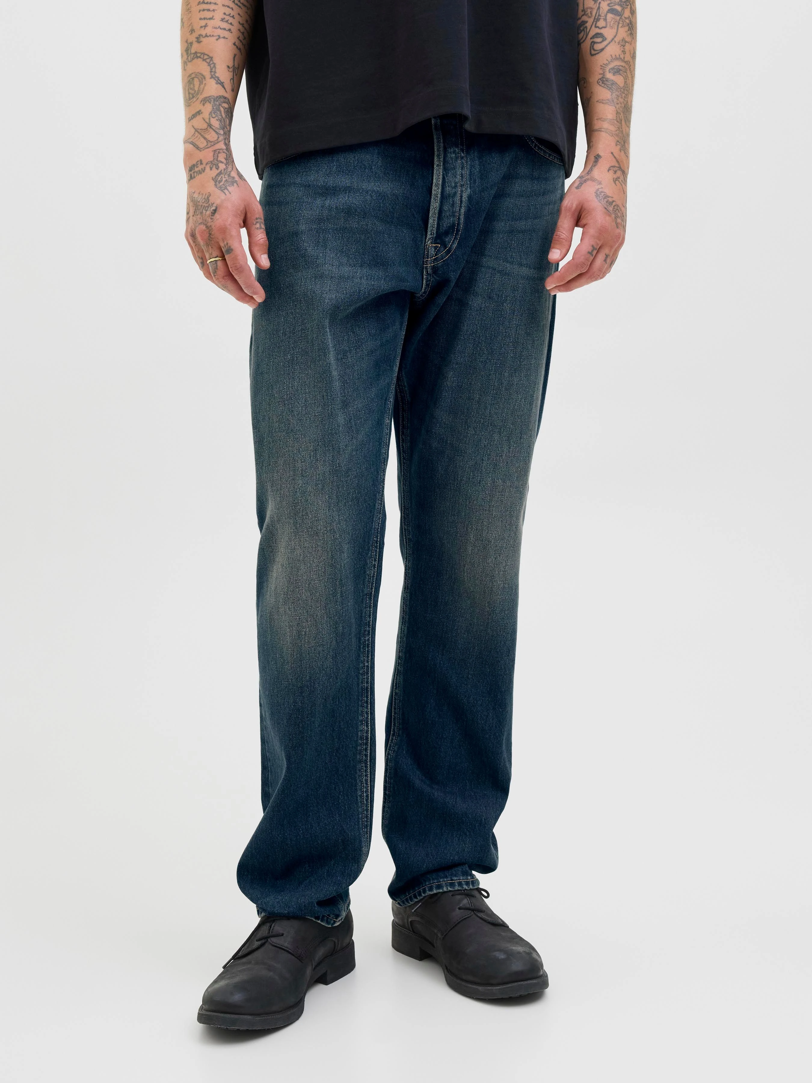 Бавовняні Чоловічі Прямі джинси JACK & JONES CHRIS ORIGINAL