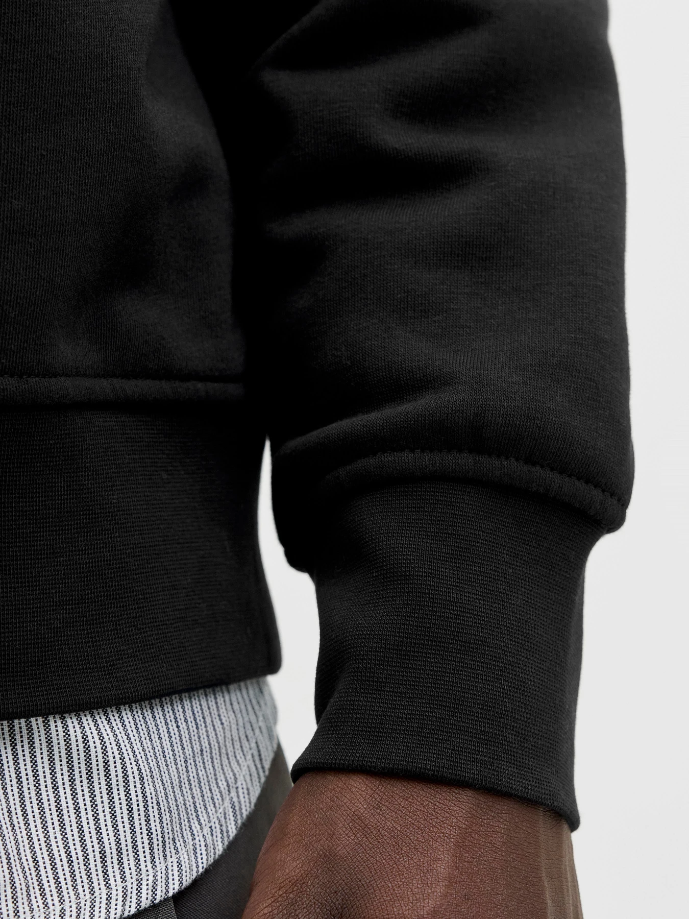 Худи и свитшоты JACK & JONES SOHO SWEAT QUARTER  ZIP модель 12278793_Black Фото