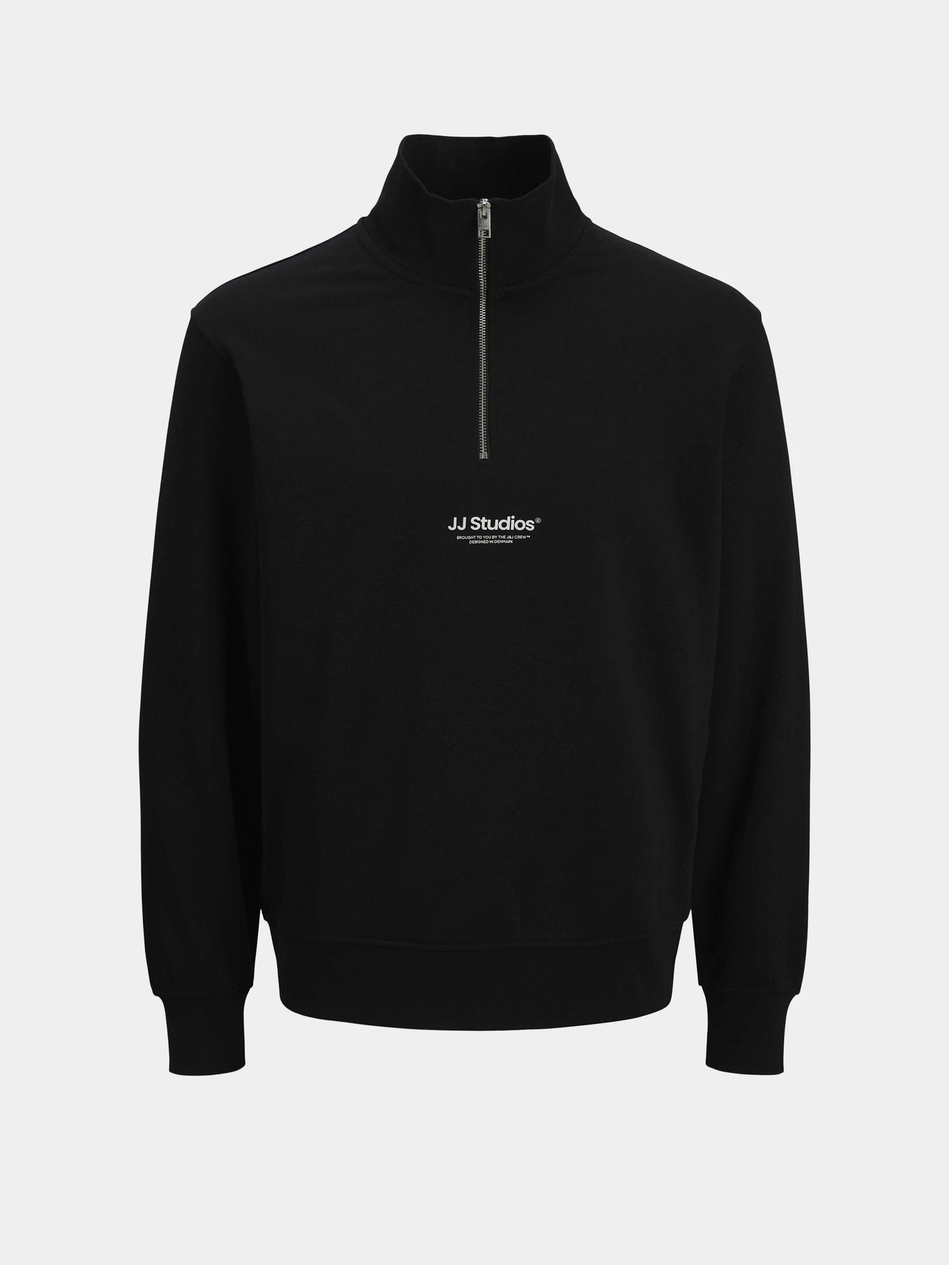 Худи и свитшоты JACK & JONES SOHO SWEAT QUARTER  ZIP модель 12278793_Black Фото