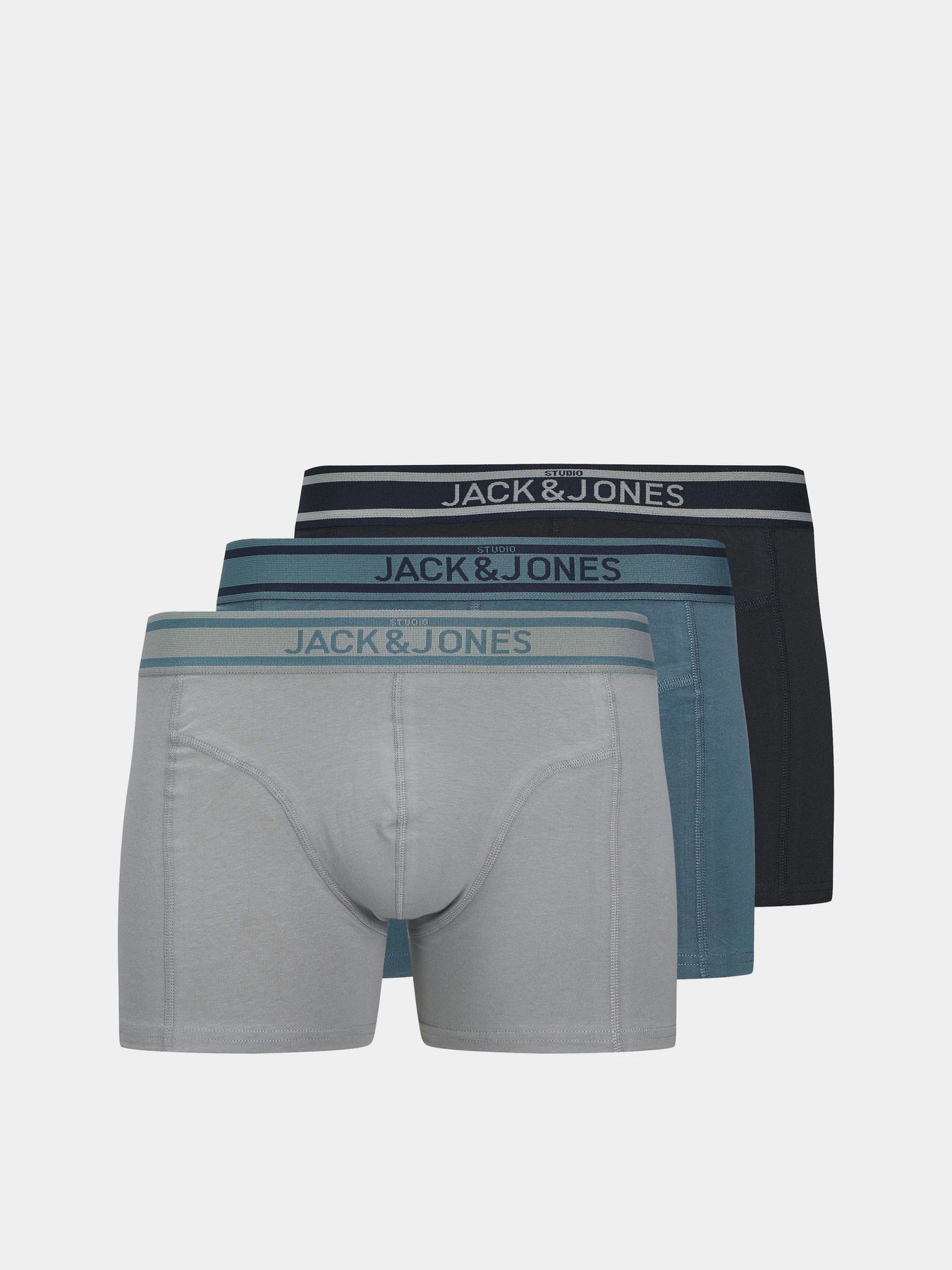 Нижня білизна JACK & JONES SOLID TRUNKS модель 12279496_Stormy Weather Ultimate Gr Фото
