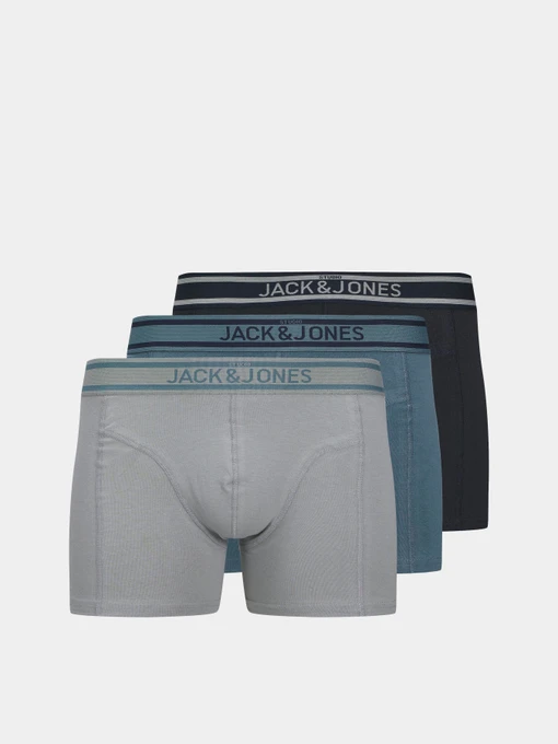 Нижнее белье JACK & JONES SOLID TRUNKS модель 12279496_Stormy Weather Ultimate Gr Фото
