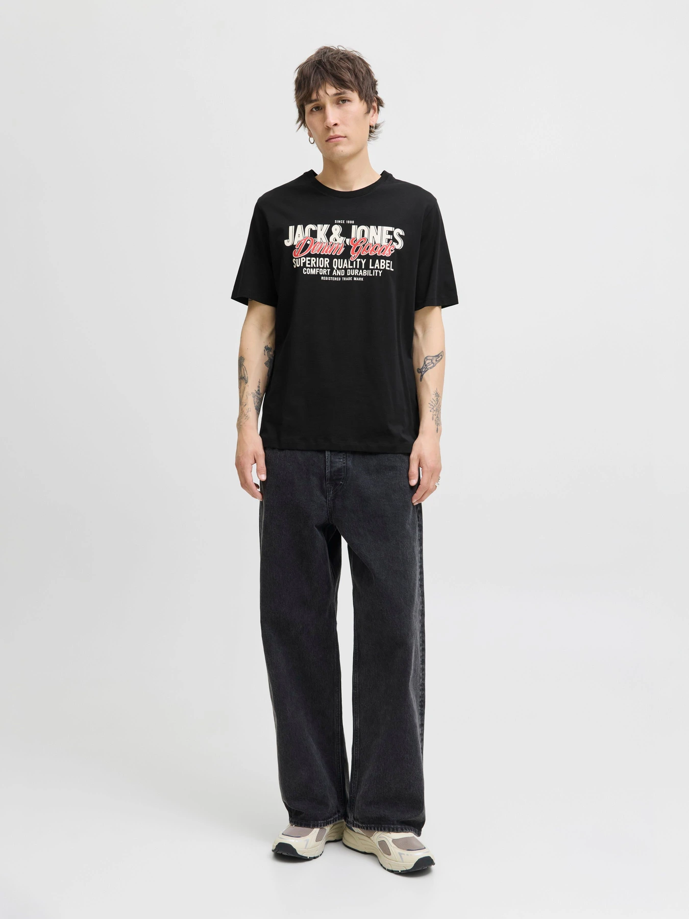 Футболки и поло JACK & JONES LOGO TEE модель 12279535_Black Футболки и поло JACK & JONES LOGO TEE модель 12279535_Black Фото
