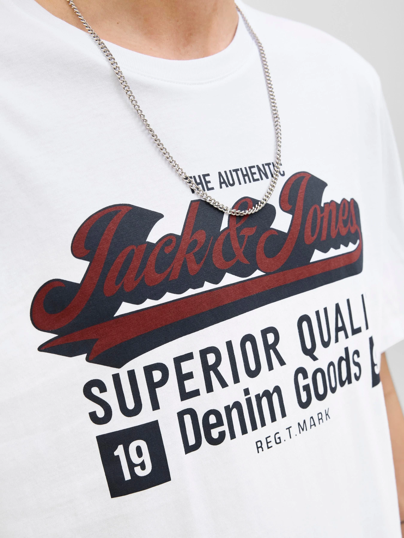 Футболки і поло JACK & JONES LOGO TEE модель 12279535_Cloud Dancer Футболки і поло JACK & JONES LOGO TEE модель 12279535_Cloud Dancer Фото