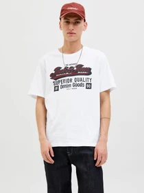Футболки и поло JACK & JONES LOGO TEE модель 12279535_Cloud Dancer Футболки и поло JACK & JONES LOGO TEE модель 12279535_Cloud Dancer Фото