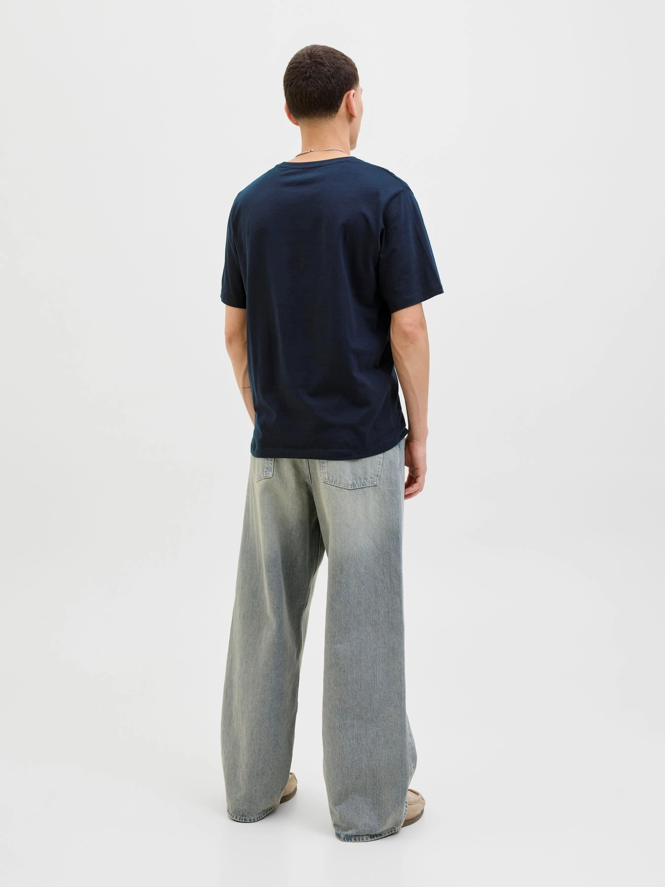 Футболки и поло JACK & JONES LOGO TEE модель 12279535_Sky Captain Футболки и поло JACK & JONES LOGO TEE модель 12279535_Sky Captain Фото