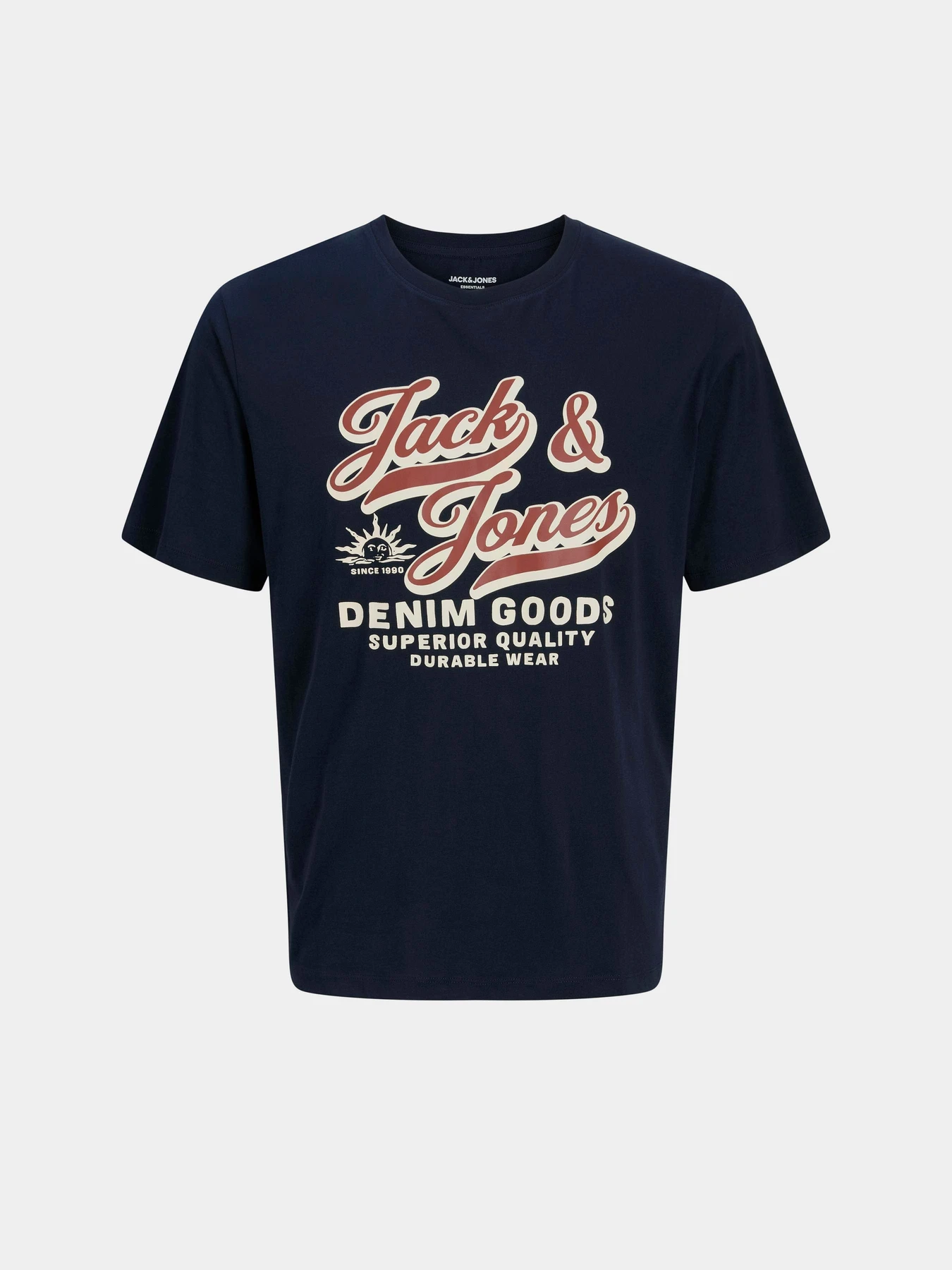 Футболки и поло JACK & JONES LOGO TEE модель 12279535_Sky Captain Футболки и поло JACK & JONES LOGO TEE модель 12279535_Sky Captain Фото