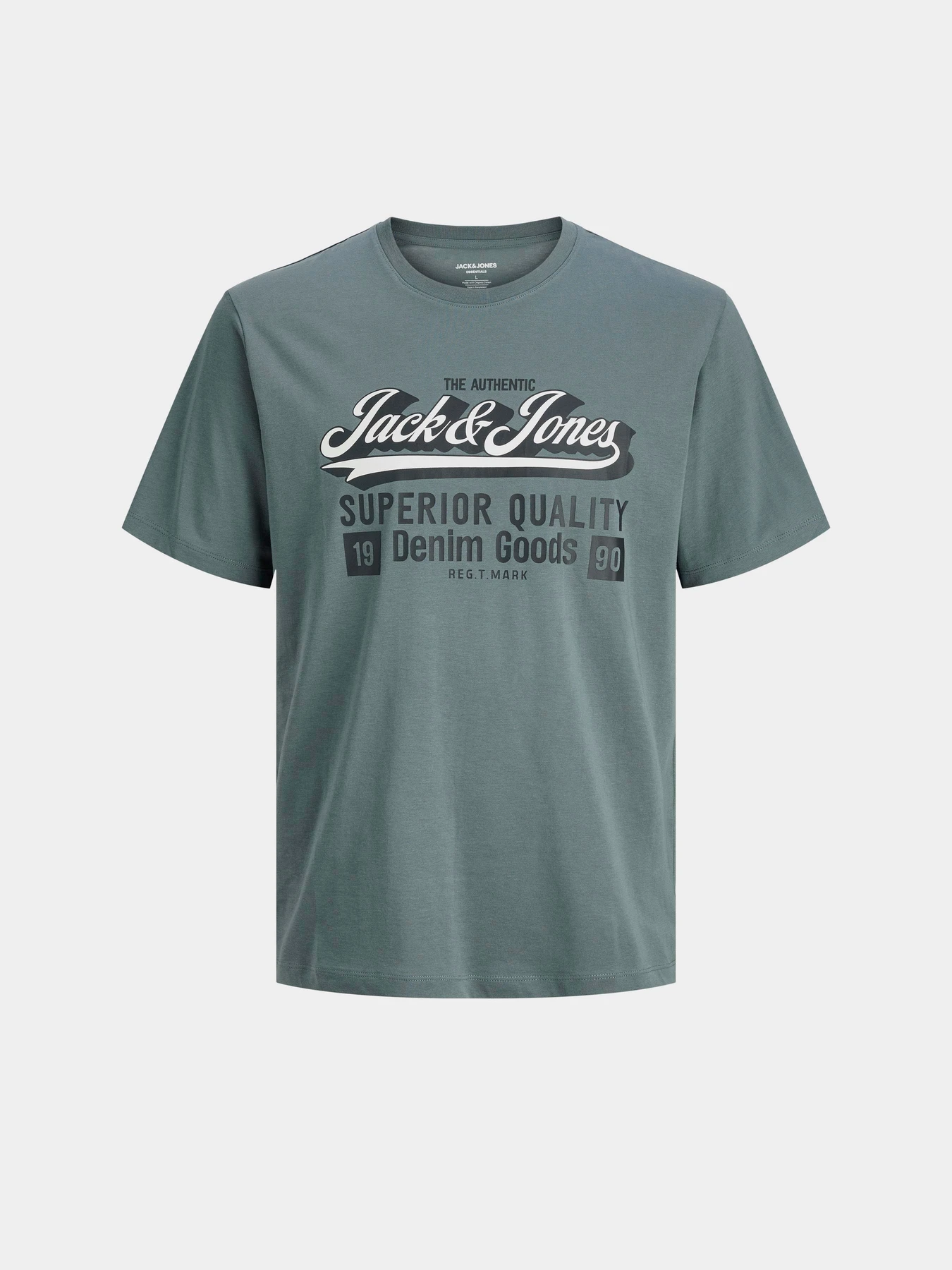 Футболки и поло JACK & JONES LOGO TEE модель 12279535_Stormy Weather Футболки и поло JACK & JONES LOGO TEE модель 12279535_Stormy Weather Фото