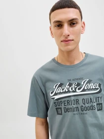 Футболки и поло JACK & JONES LOGO TEE модель 12279535_Stormy Weather Фото