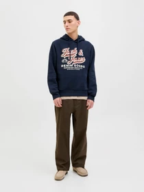 Худи и свитшоты JACK & JONES LOGO SWEAT HOOD модель 12279649_Sky Captain Фото